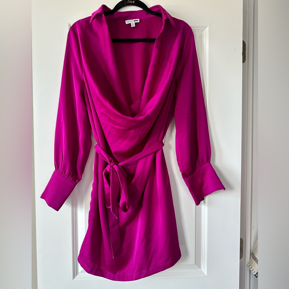 Never worn plunging dress